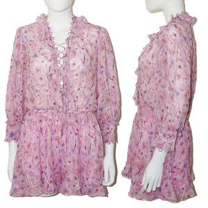 IRO Joyce Floral Print Ruffle Romper